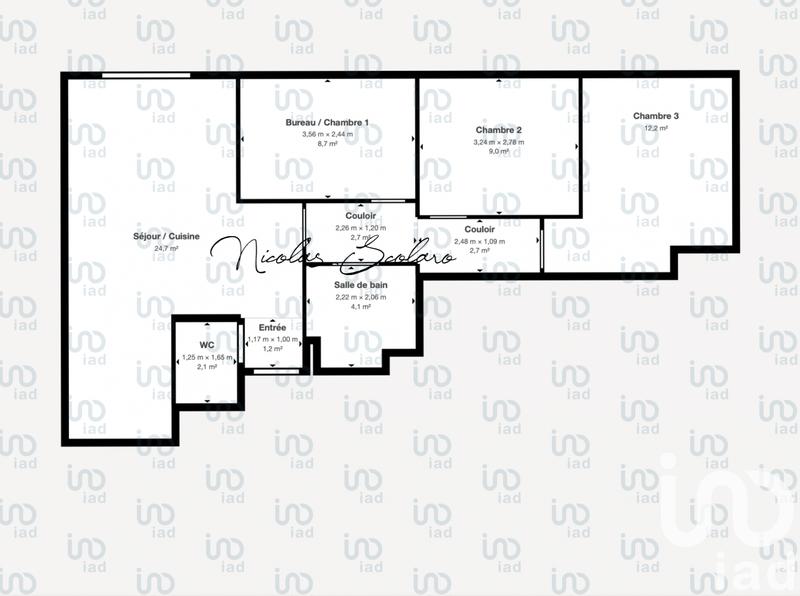 Appartement - 69 m² - 4 pièces