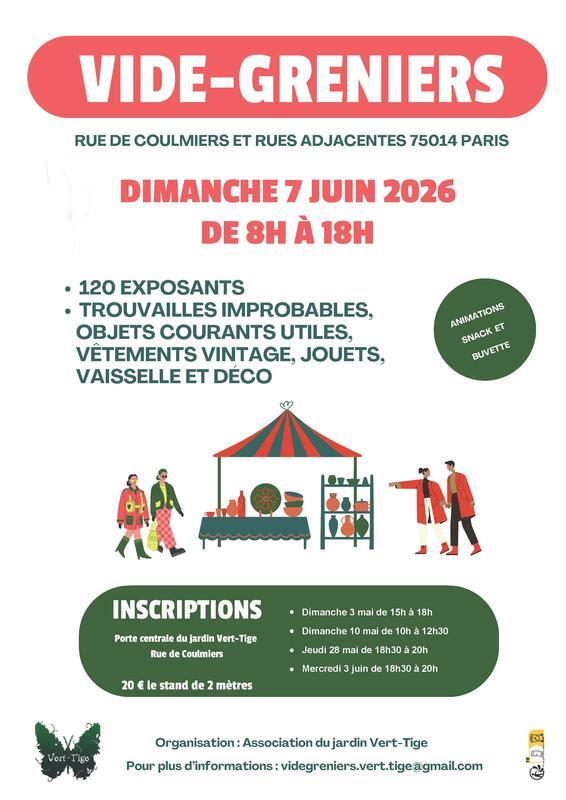 Vide-greniers association vert-tige