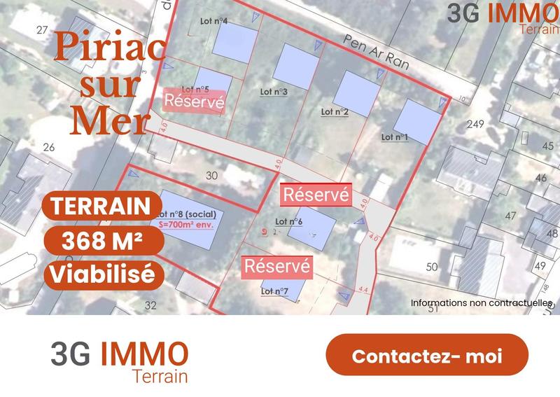 Terrain constructible - 368 m²