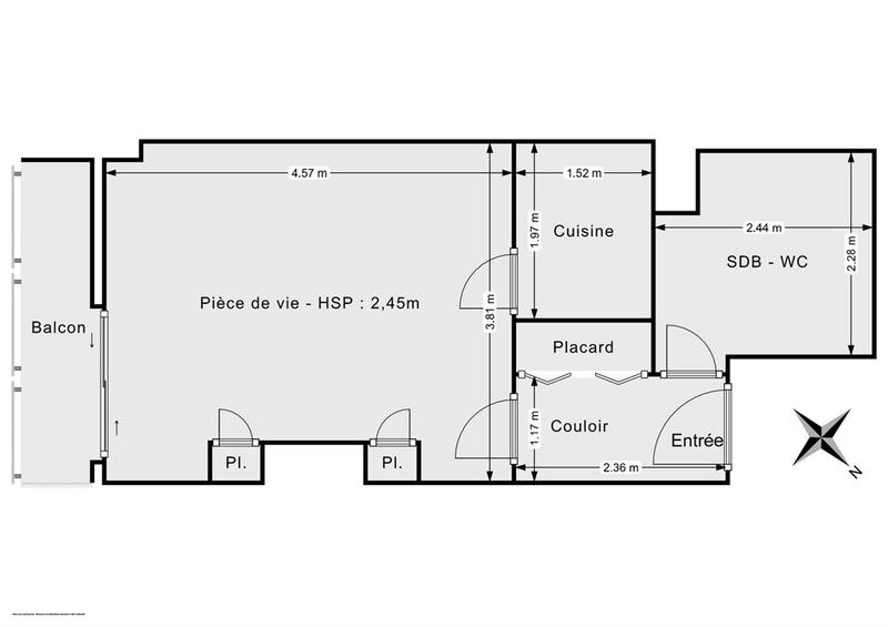 Appartement - 31 m² - 1 pièce