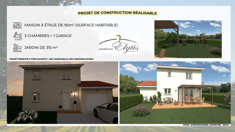 Maison - 90 m² - 4 pièces