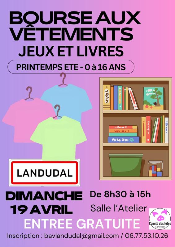 Bourse aux vêtements, jeux, livres printemps-été 0 à 16 ans