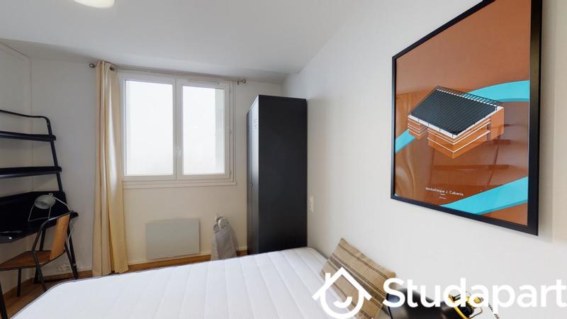 Chambre - 12 m² - 1 pièce