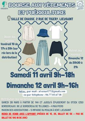 Bourse aux vêtements et puériculture