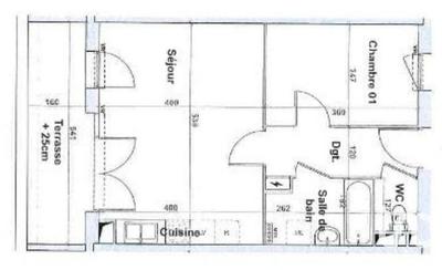 Appartement - 40 m² - 2 pièces