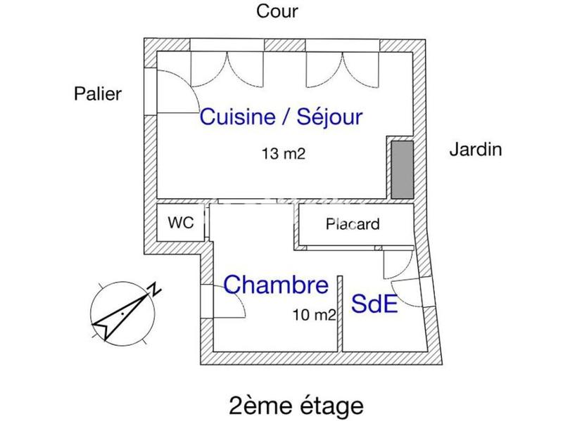 Appartement - 24 m² - 2 pièces