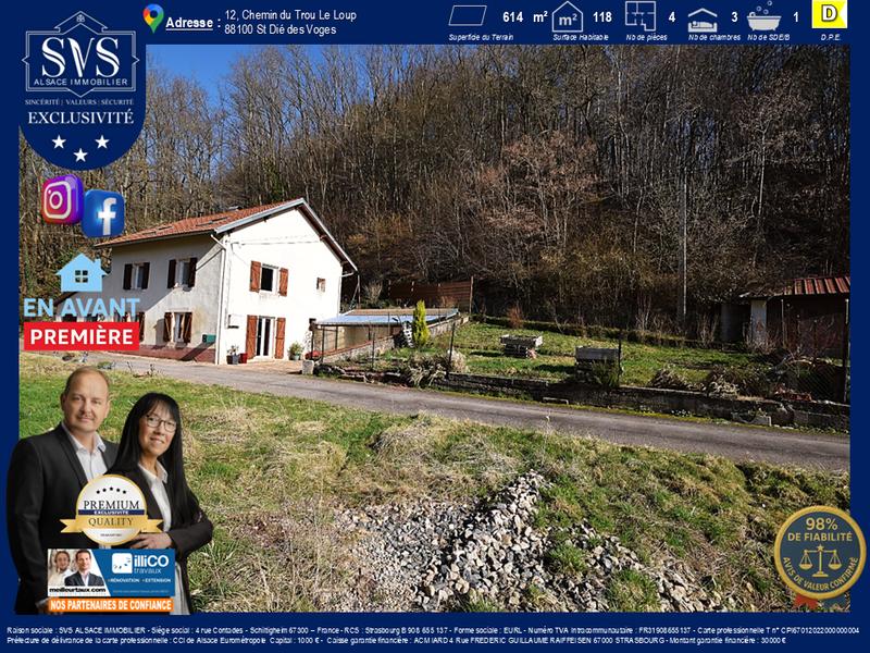 Maison - 118 m² - 4 pièces