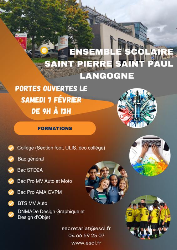 Journée Portes Ouvertes Ensemble Scolaire St Pierre-St Paul