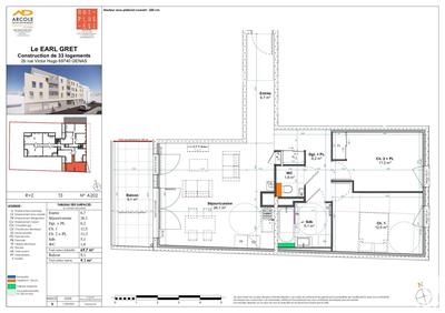 Appartement - 69 m² - 3 pièces