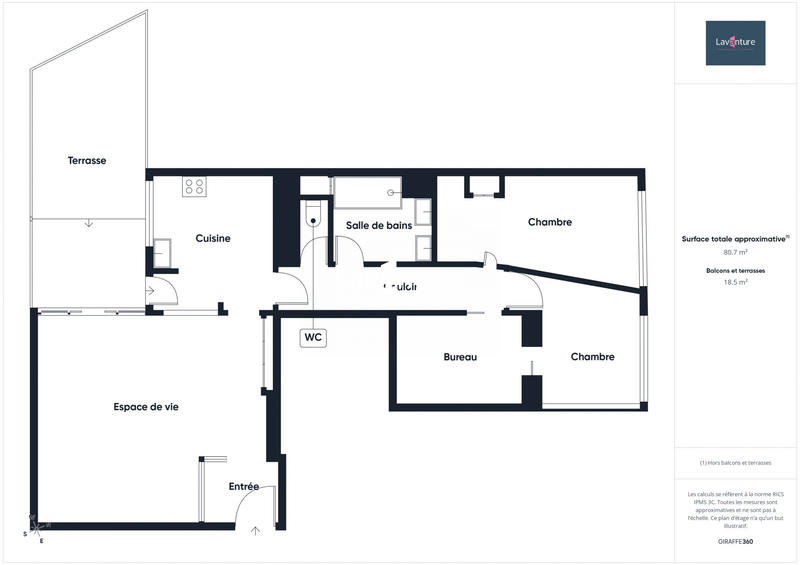 Appartement - 81 m² - 4 pièces