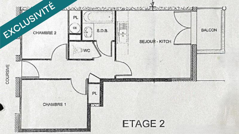 Appartement - 41 m² - 3 pièces