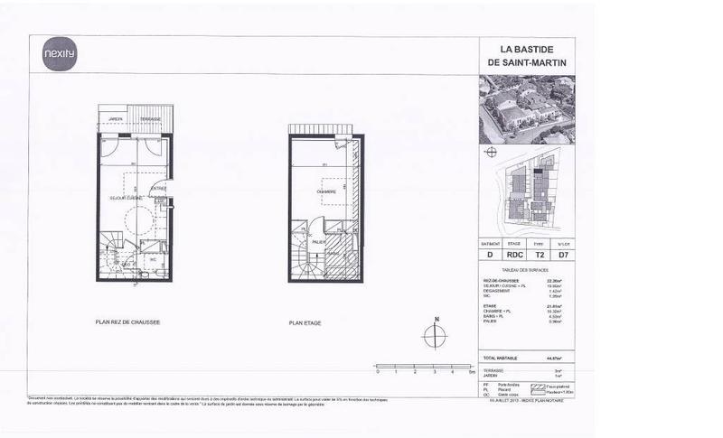 Appartement - 44 m² - 2 pièces