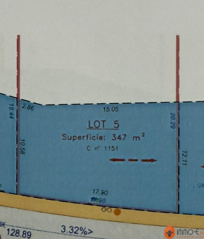 Terrain - 347 m²