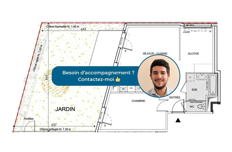 Appartement - 53 m² - 2 pièces