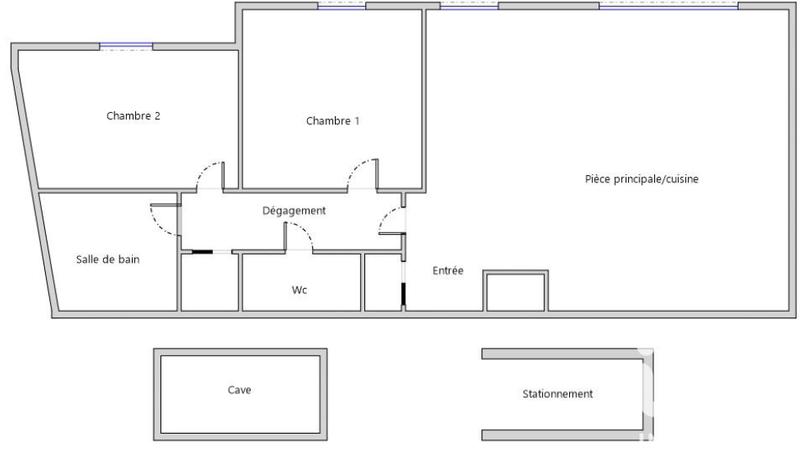 Appartement - 63 m² - 3 pièces