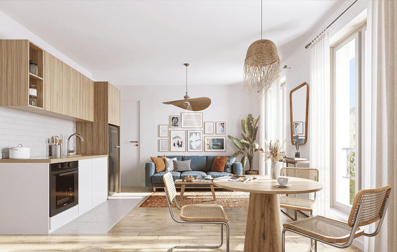 Appartement - 46 m² - 2 pièces