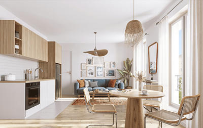 Appartement - 46 m² - 2 pièces