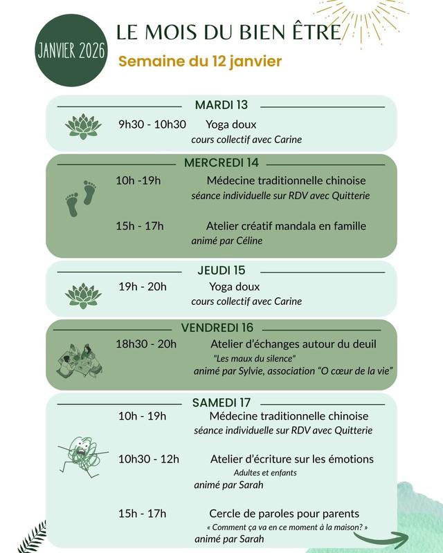 Le mois du bien-être