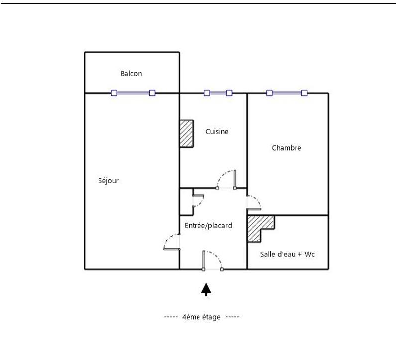 Appartement - 50 m² - 2 pièces
