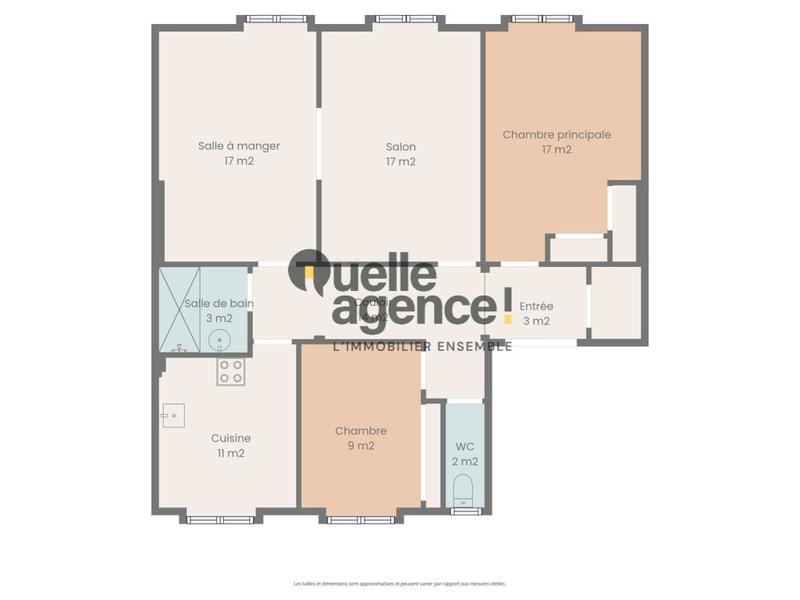 Appartement - 88 m² - 4 pièces