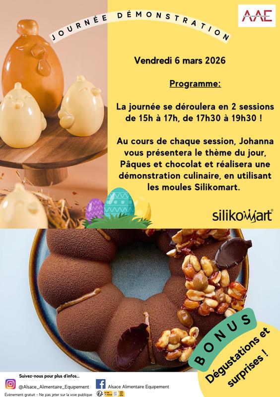 Démonstration chocolat Silikomart