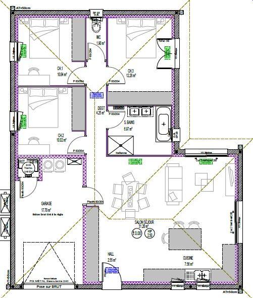Maison - 87 m² - 4 pièces