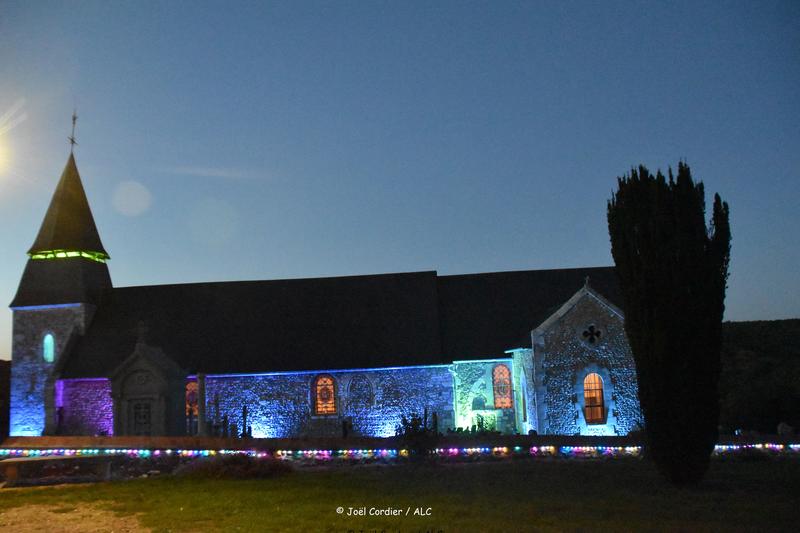 Illumination de l'église patrimoine du village