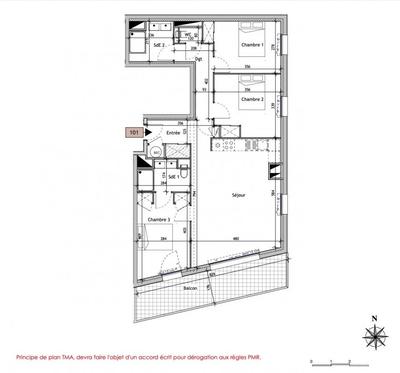 Appartement - 84 m² - 4 pièces