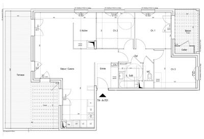Appartement - 93 m² - 4 pièces