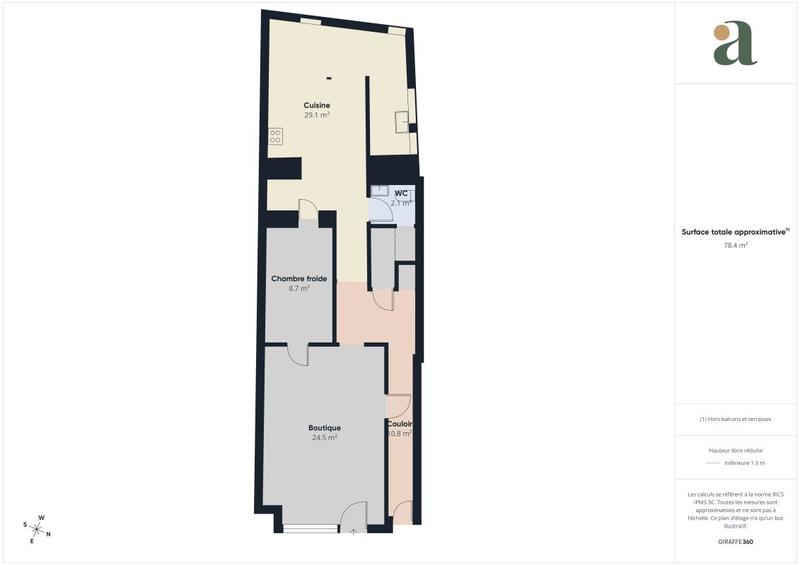 Fonds de commerce - 78 m²