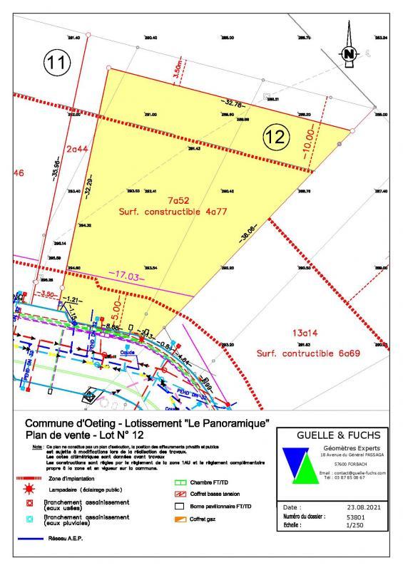 Terrain de lotissements - 752 m²
