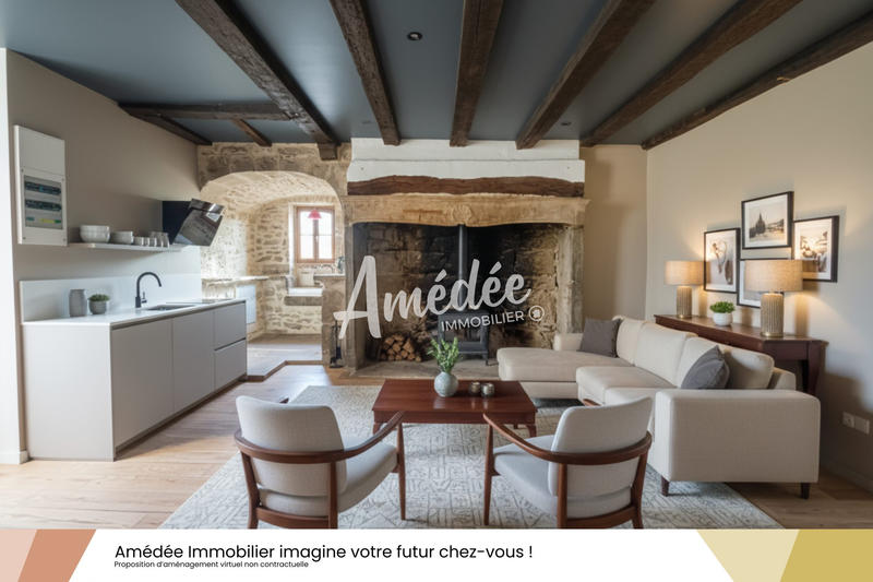 Maison ancienne - 73 m² - 3 pièces