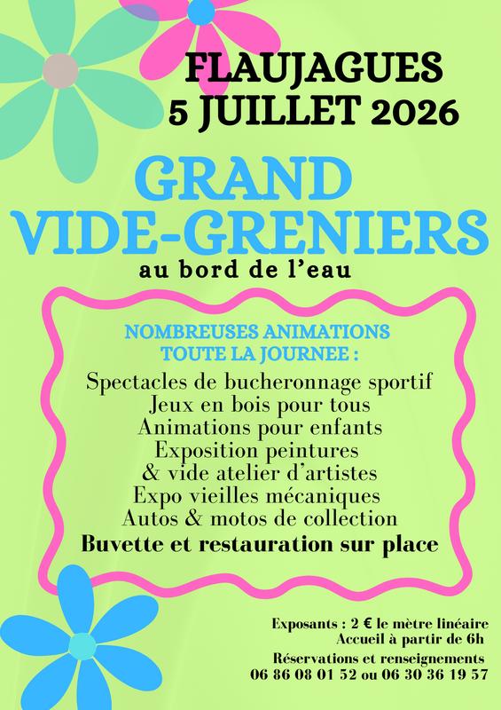 Grand vide grenier de flaujagues en fete