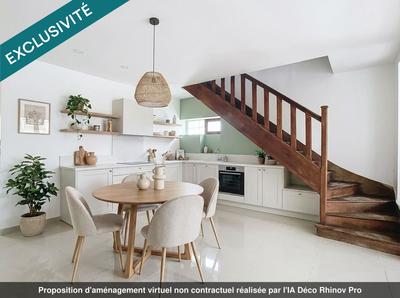 Maison de ville - 62 m² - 3 pièces