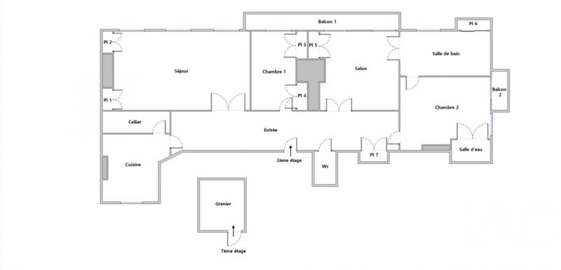 Appartement - 150 m² - 5 pièces