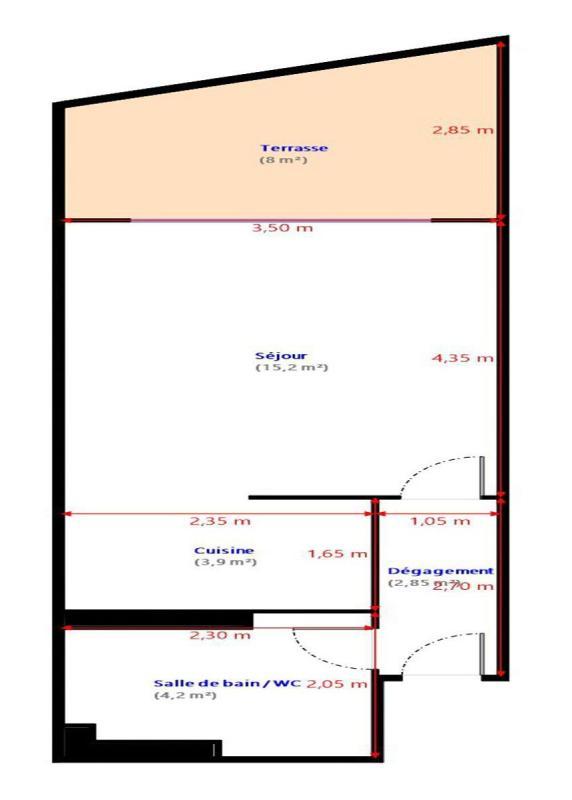 Studio - 26 m² - 1 pièce