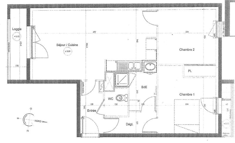 Appartement - 60 m² - 3 pièces