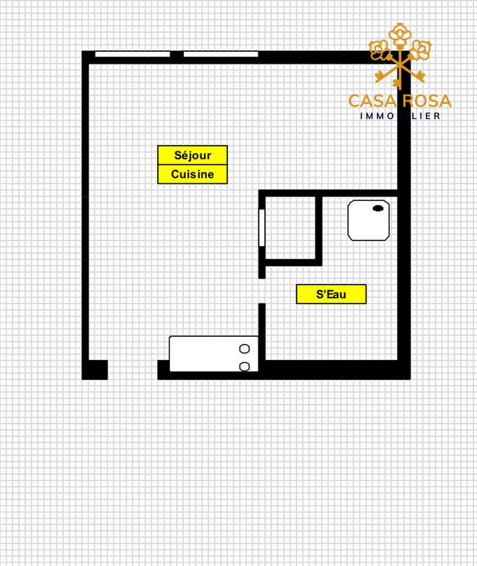 Appartement - 13 m² - 1 pièce