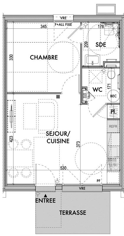 Maison contemporaine - 53 m² - 2 pièces