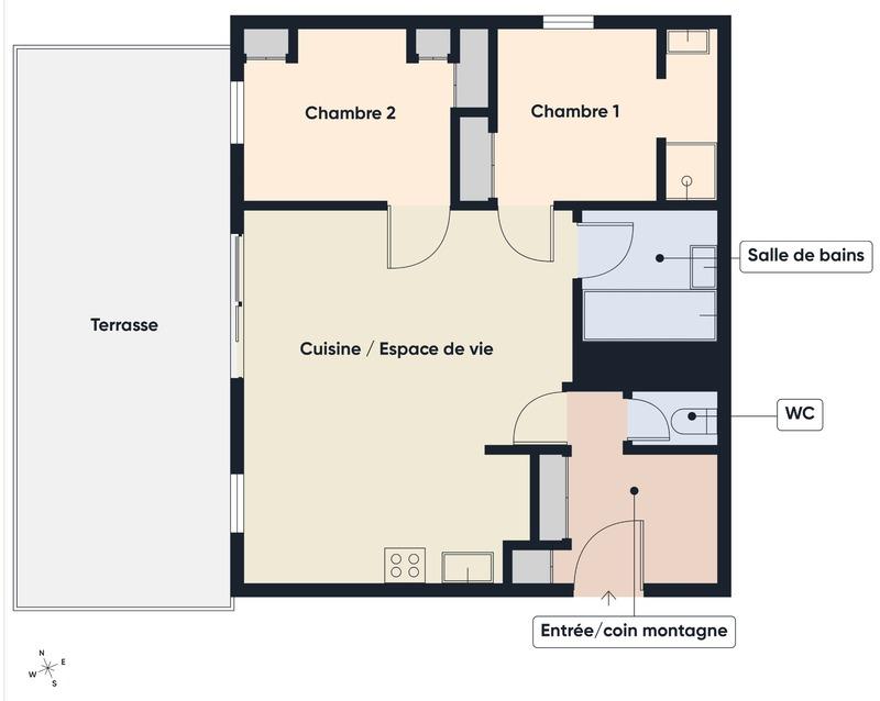Appartement - 51 m² - 3 pièces