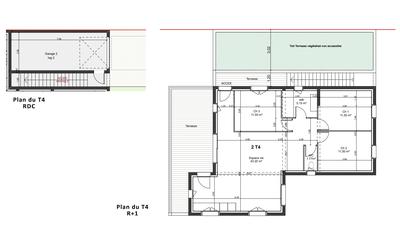 Appartement - 84 m² - 4 pièces