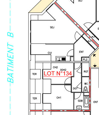 Appartement - 71 m² - 3 pièces