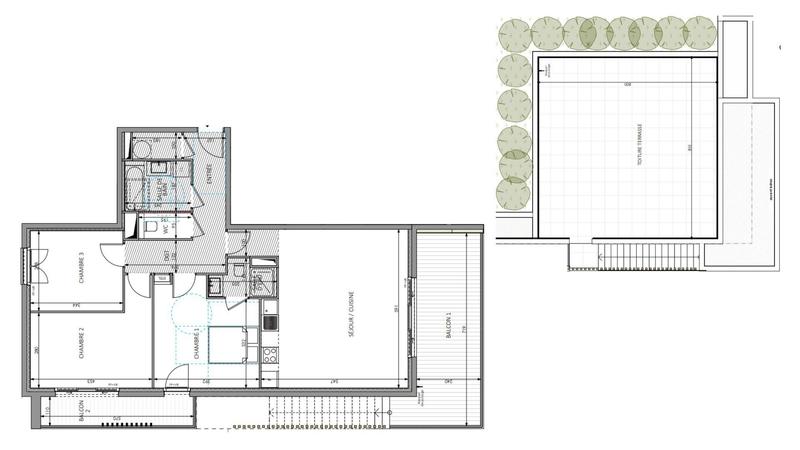 Appartement - 92 m² - 4 pièces