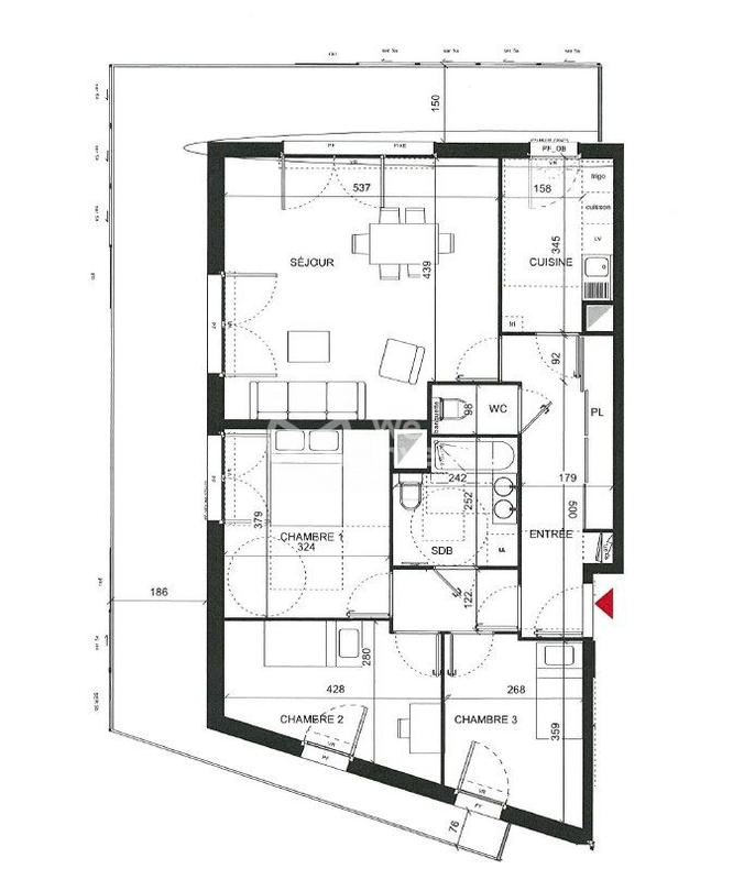 Appartement - 87 m² - 4 pièces