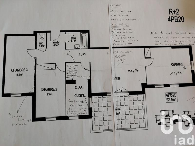 Appartement - 89 m² - 4 pièces