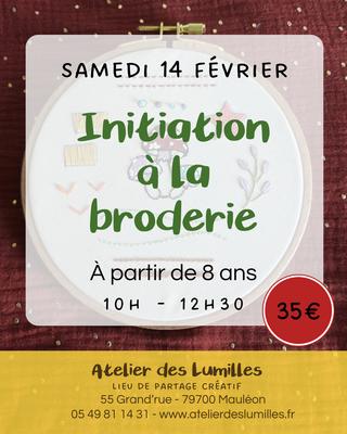 Atelier - Initiation broderie