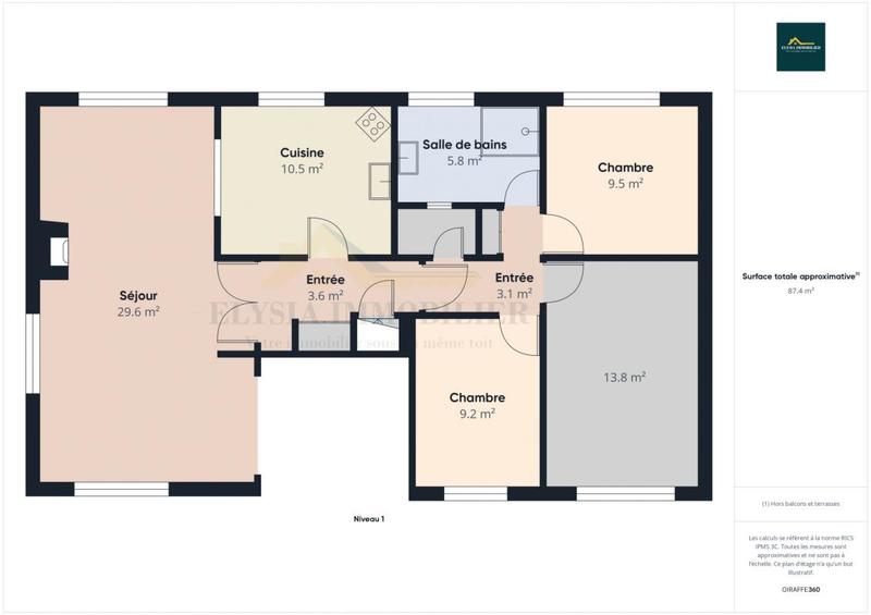 Maison - 126 m² - 6 pièces