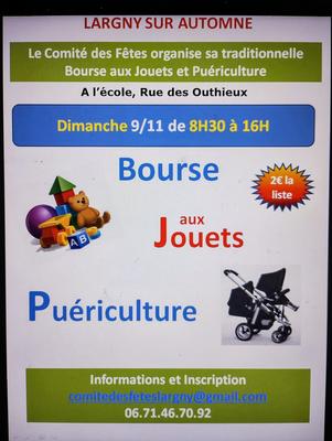Bourse aux Jouets &amp; Puériculture 2025_ Largny Sur Automne