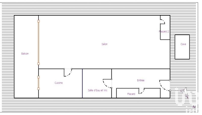 Appartement - 22 m² - 1 pièce