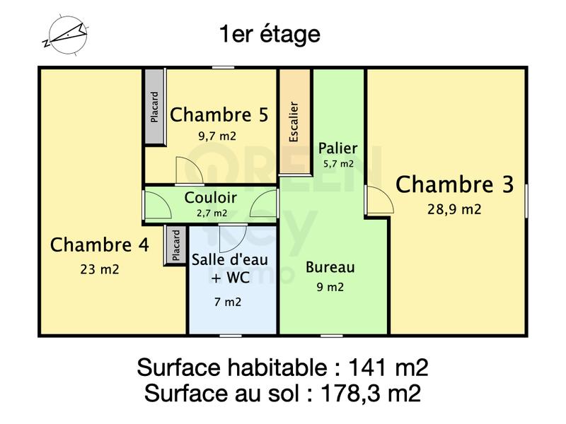 Maison - 141 m² - 7 pièces